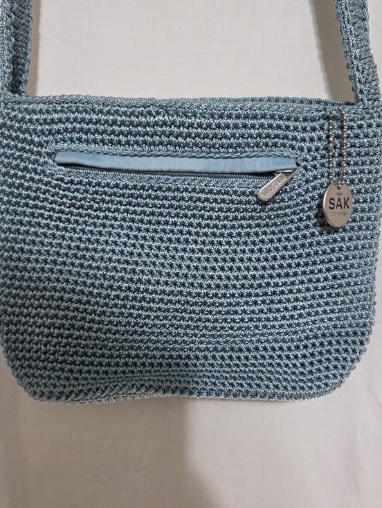 The Sak Handbags - The Sak Sea Blue Crochet Crossbody Bag NWT